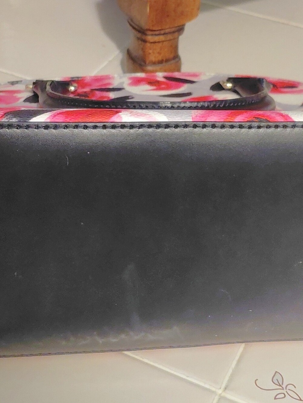 Kate Spade Handbag Carli Grove Street Printed Rose Bud Canvas Water Resistant - Picture 5 of 6